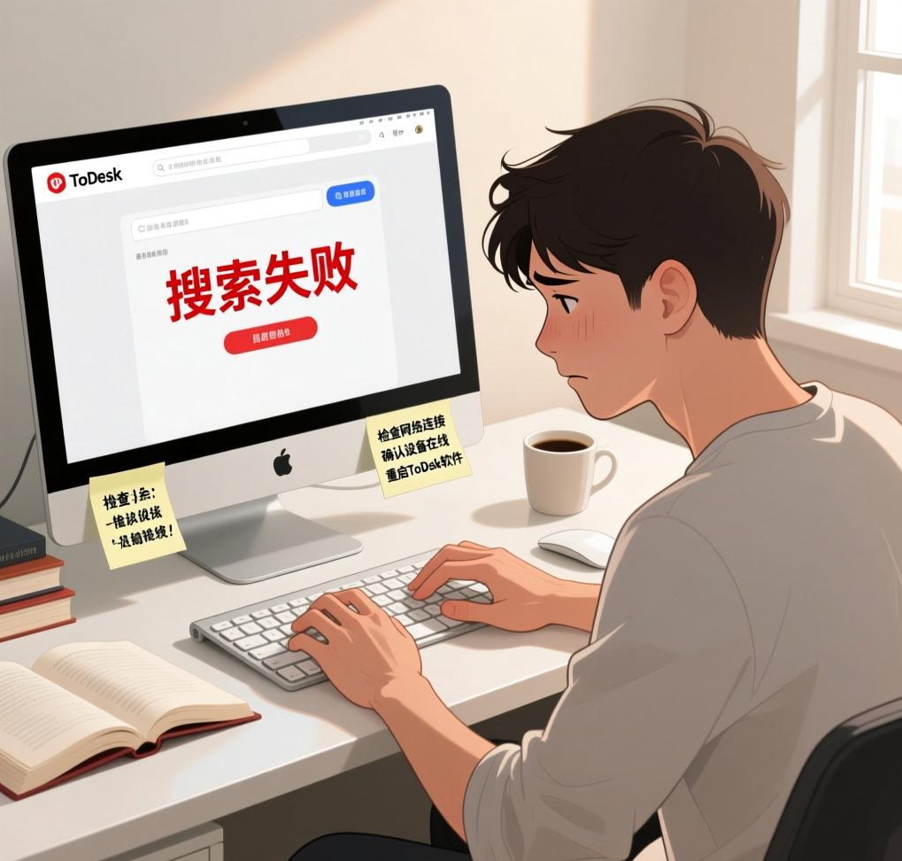 ToDesk常见故障：连接时出现“无法找到设备”的解决办法