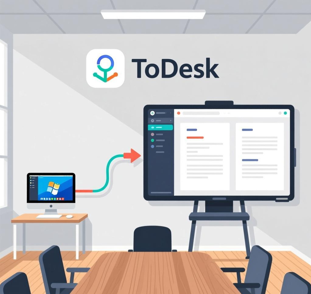 ToDesk远程桌面投屏：将远程画面投射到本地大屏设备