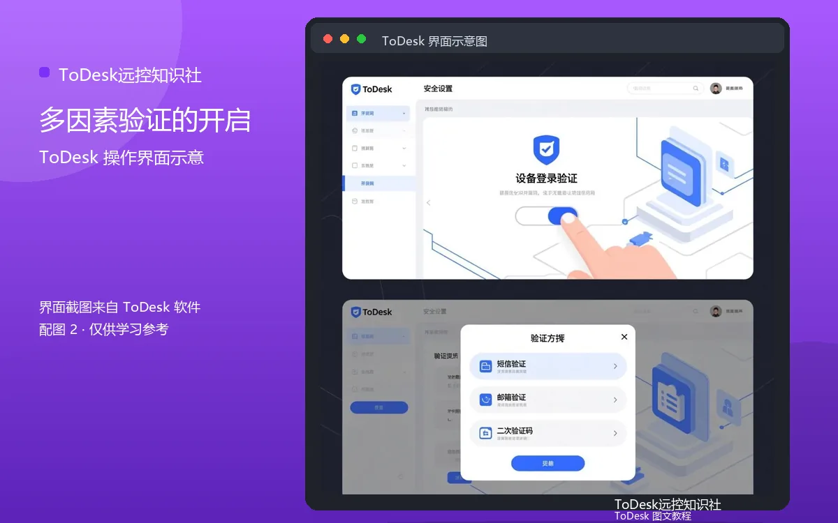 多因素验证的开启界面示意图(配图2)