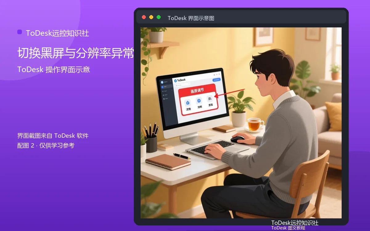 切换黑屏与分辨率异常界面示意图(配图2)