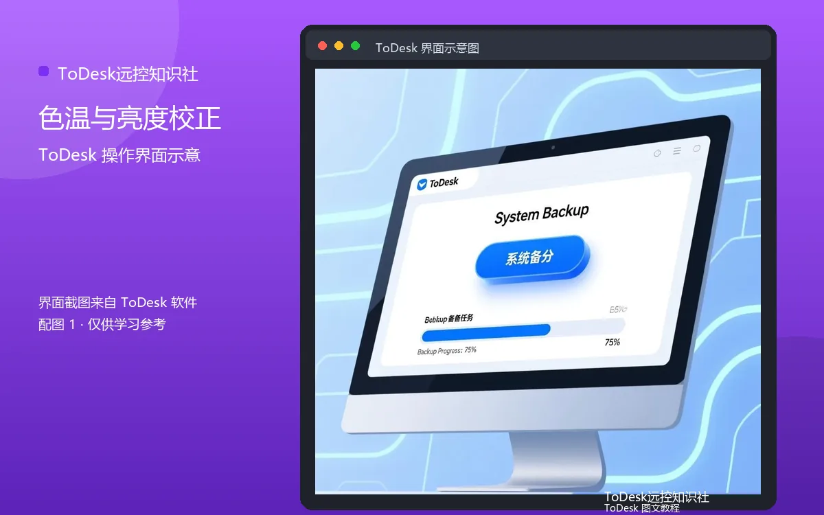 色温与亮度校正界面示意图(配图1)