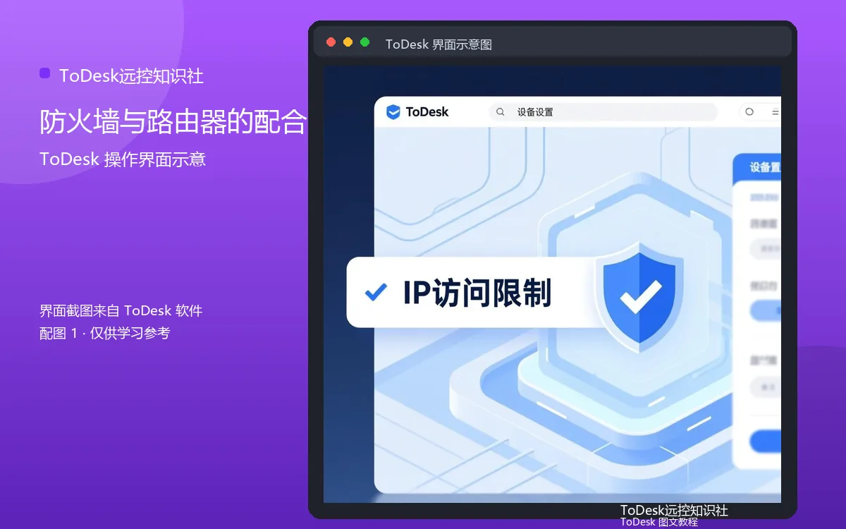 防火墙与路由器的配合界面示意图（配图1）