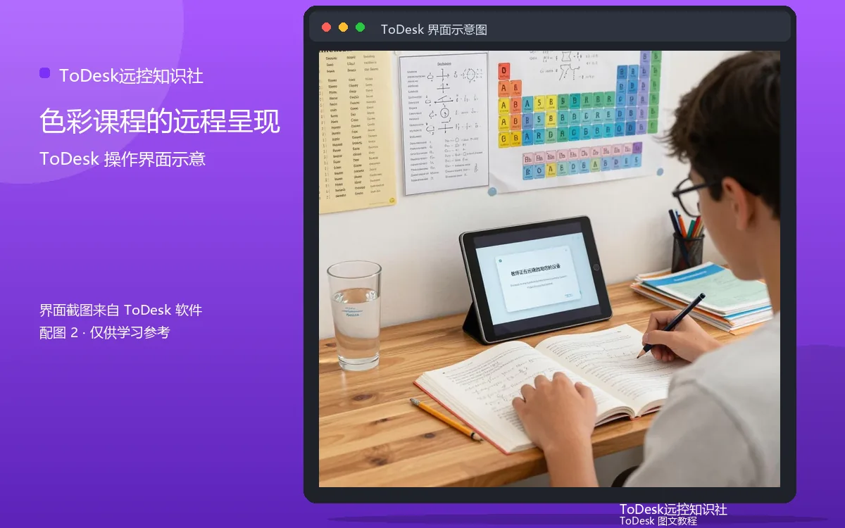 色彩课程的远程呈现界面示意图(配图2)